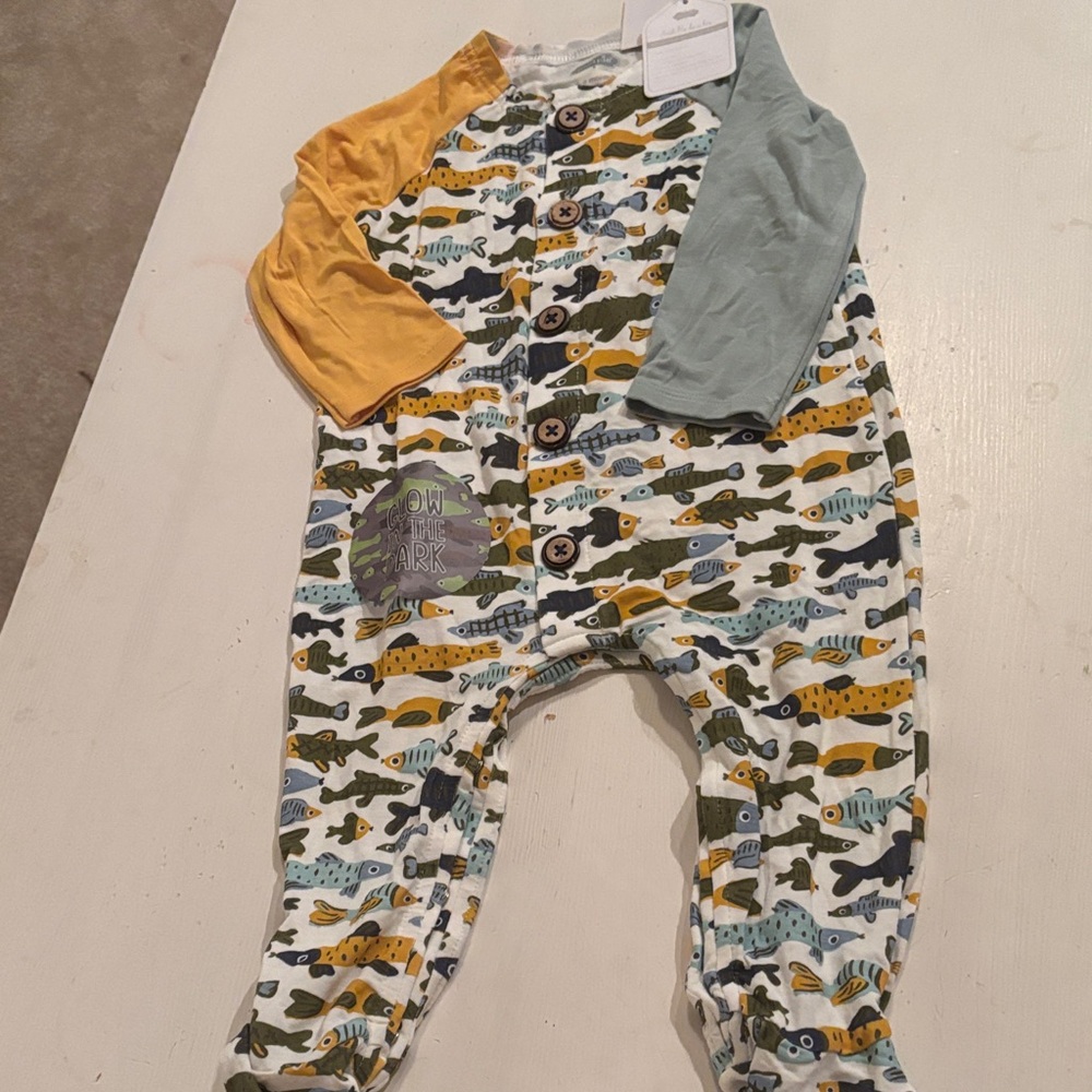 NWT Mud Pie Glow in the dark onesie
